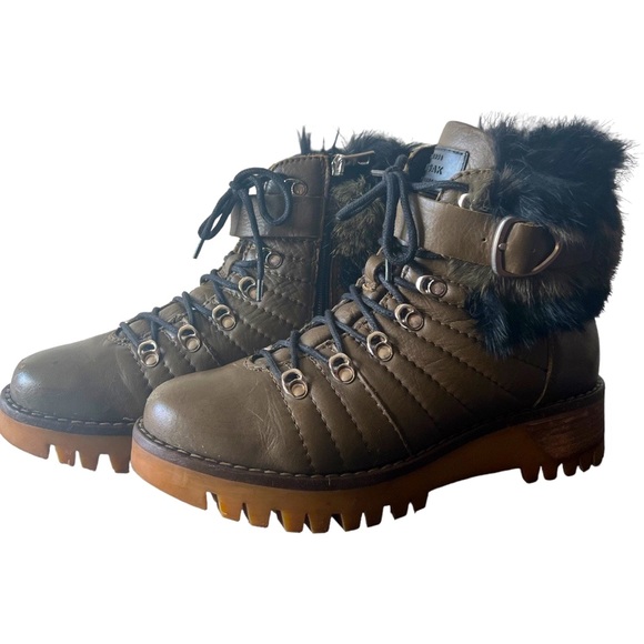 RUDSAK Olive Green with Black Fur Boot - Picture 3 of 6